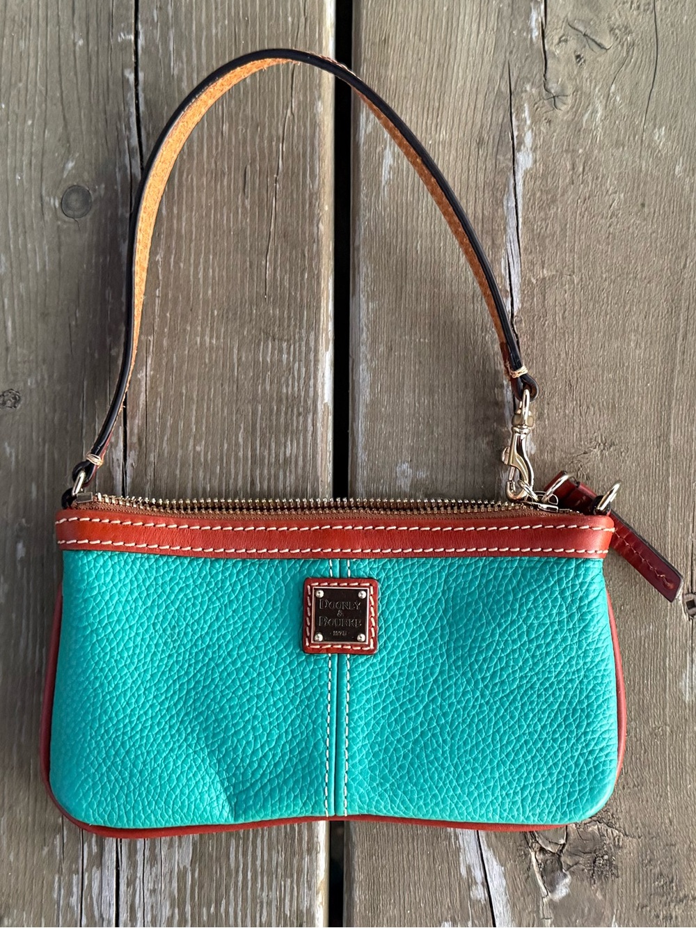 Dooney & Bourke Pebble Grain Leather Zip Wristlet